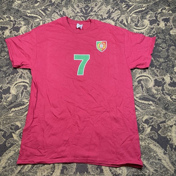Other - Vtg Y2K Portugal Futbol Soccer Red T Shirt Mens Size Medium New
